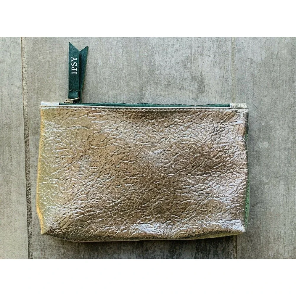 Silver Makeup Case Pouch Travel Wallet Clutch NEW Bag Toiletries Cosmetics